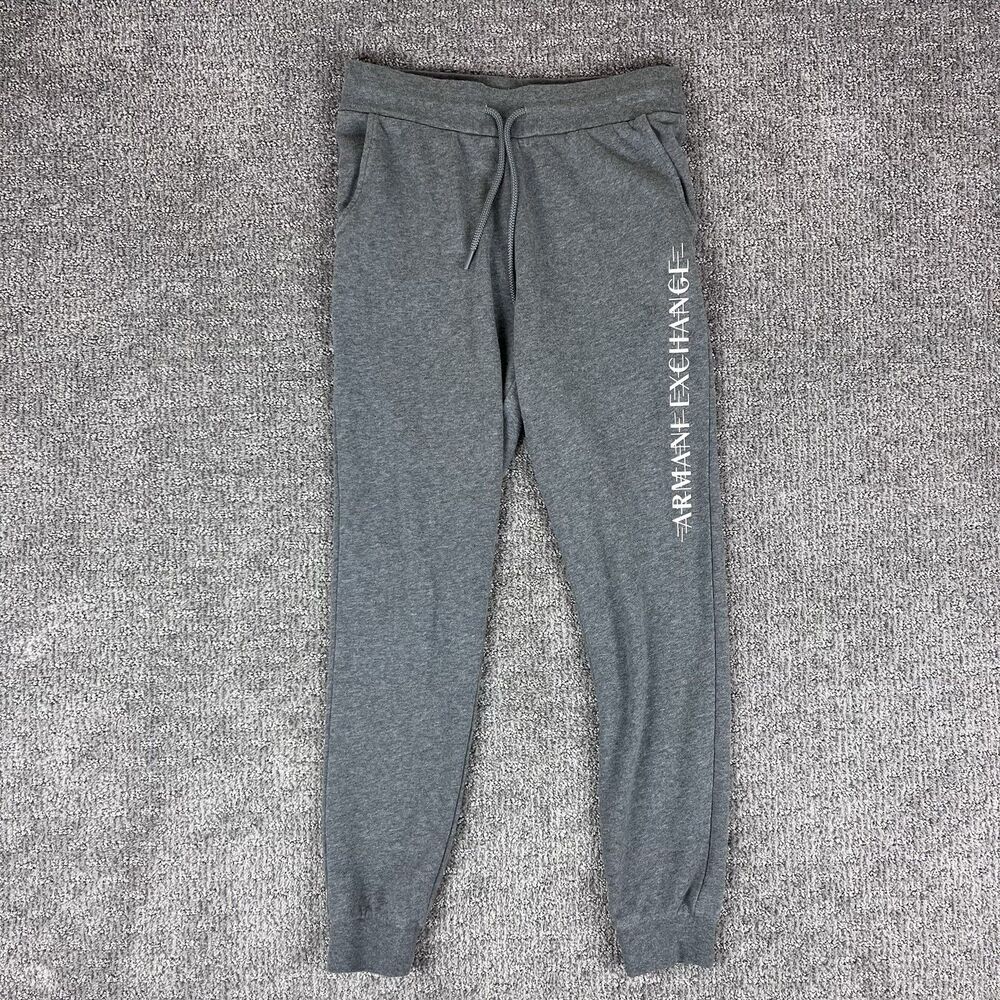 Armani Exchange Sweatpants Womens Small Jogger Fleece Designer Logo Athleisure